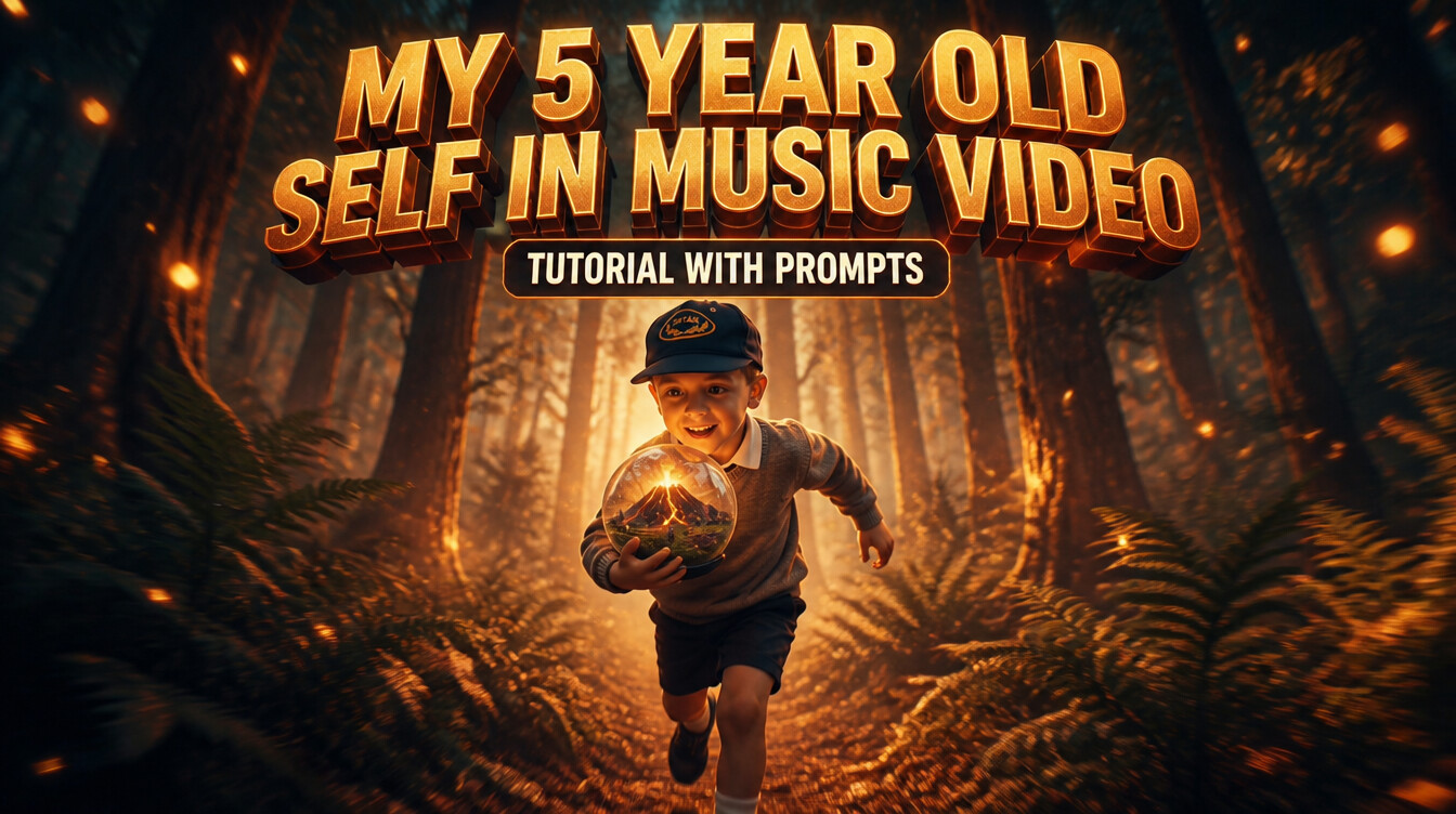My 5 Year Old Self In Music Video Tutorial