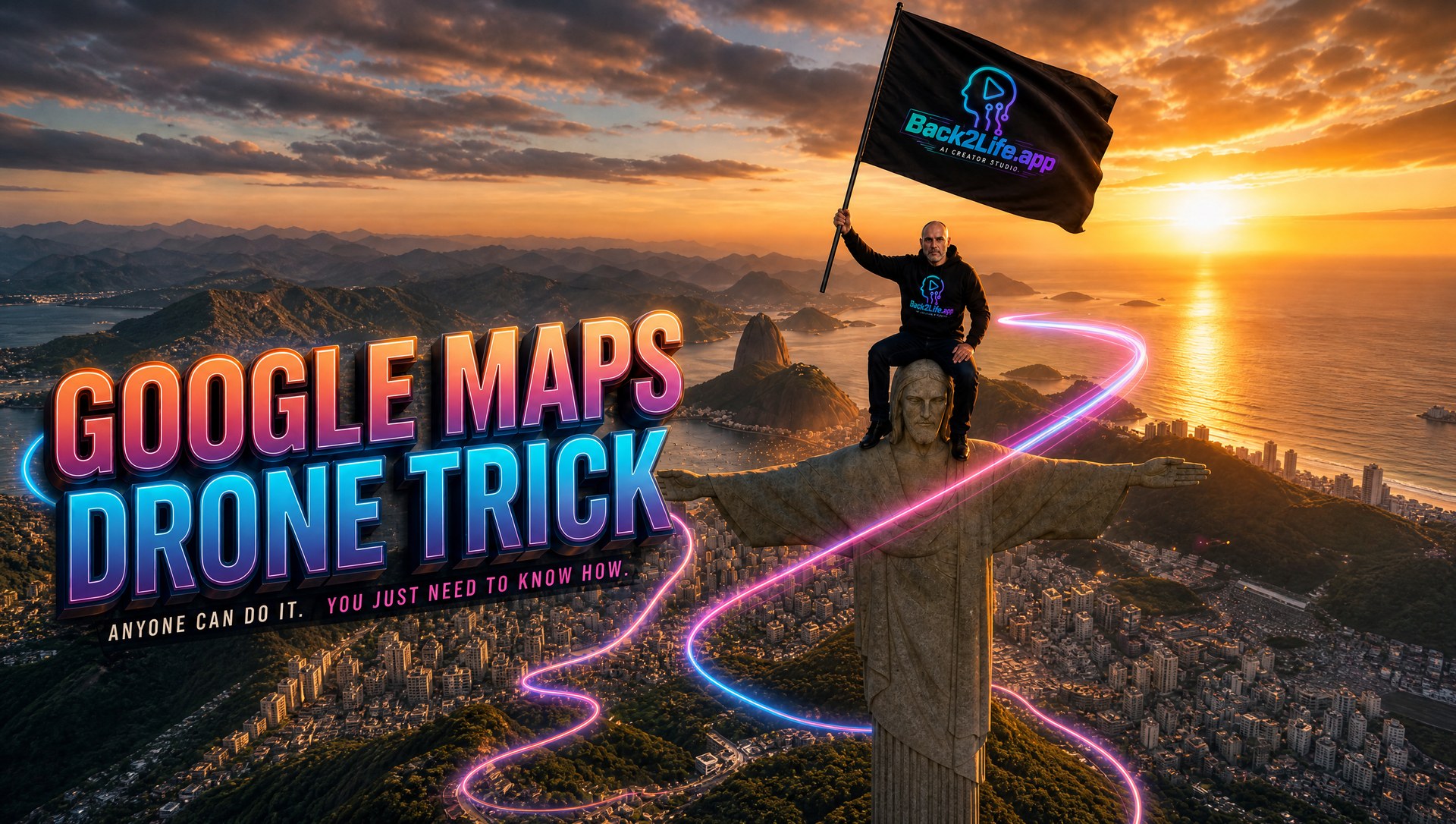 Google Maps Flight-Path Prompting Tutorial
