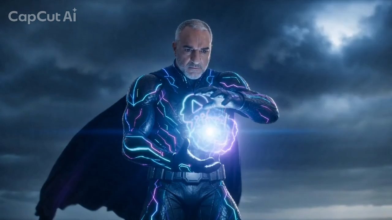 Hero charging the energy strike
