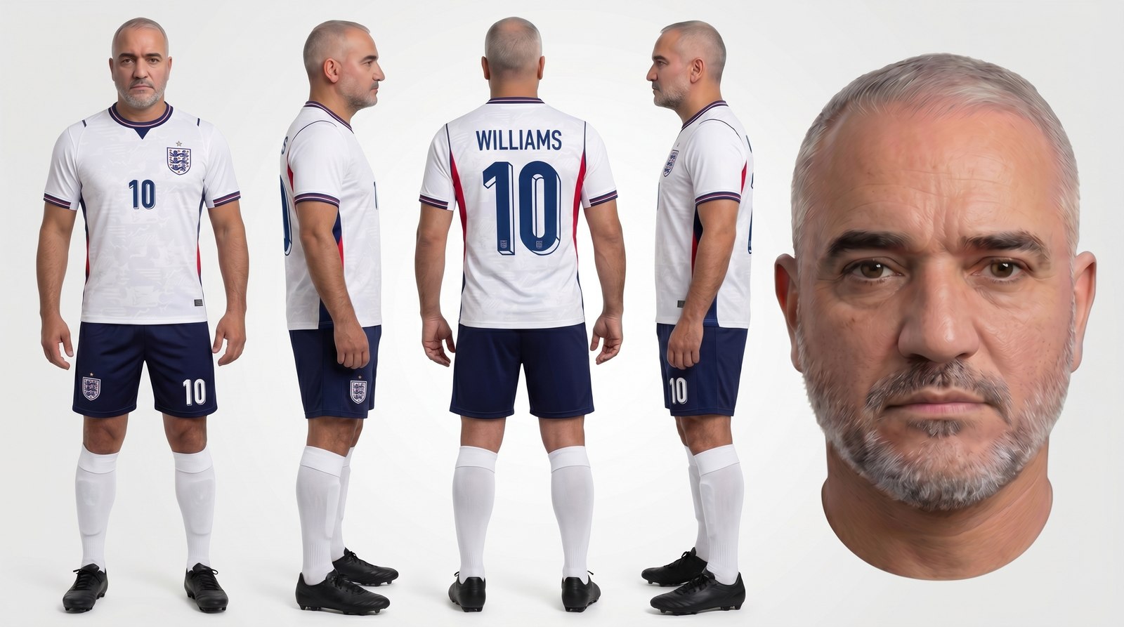 England Football Kit character sheet example